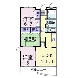 ピュアー双葉の物件間取画像